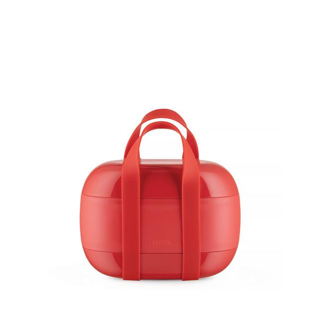[Alessi]알레시 런치박스 3단 레드 / SA02 R