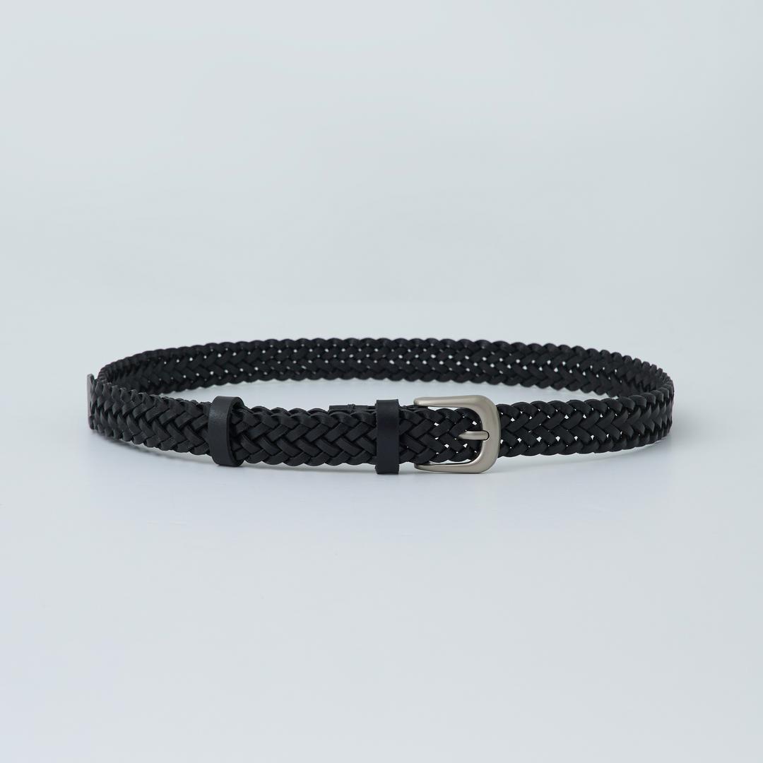 M LEATHER BELT_BLACK