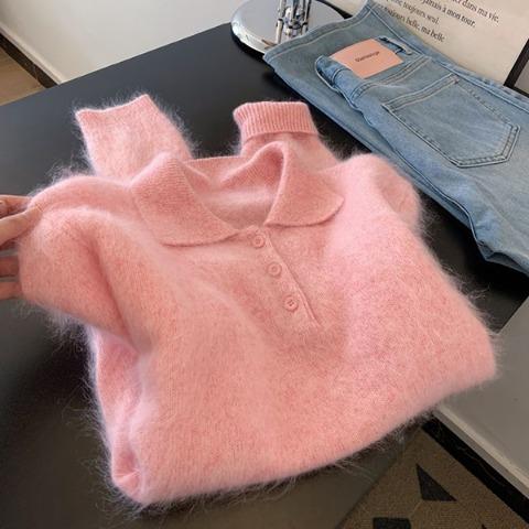 앙고라 모헤어니트 겨울니트 엘디브카라니트