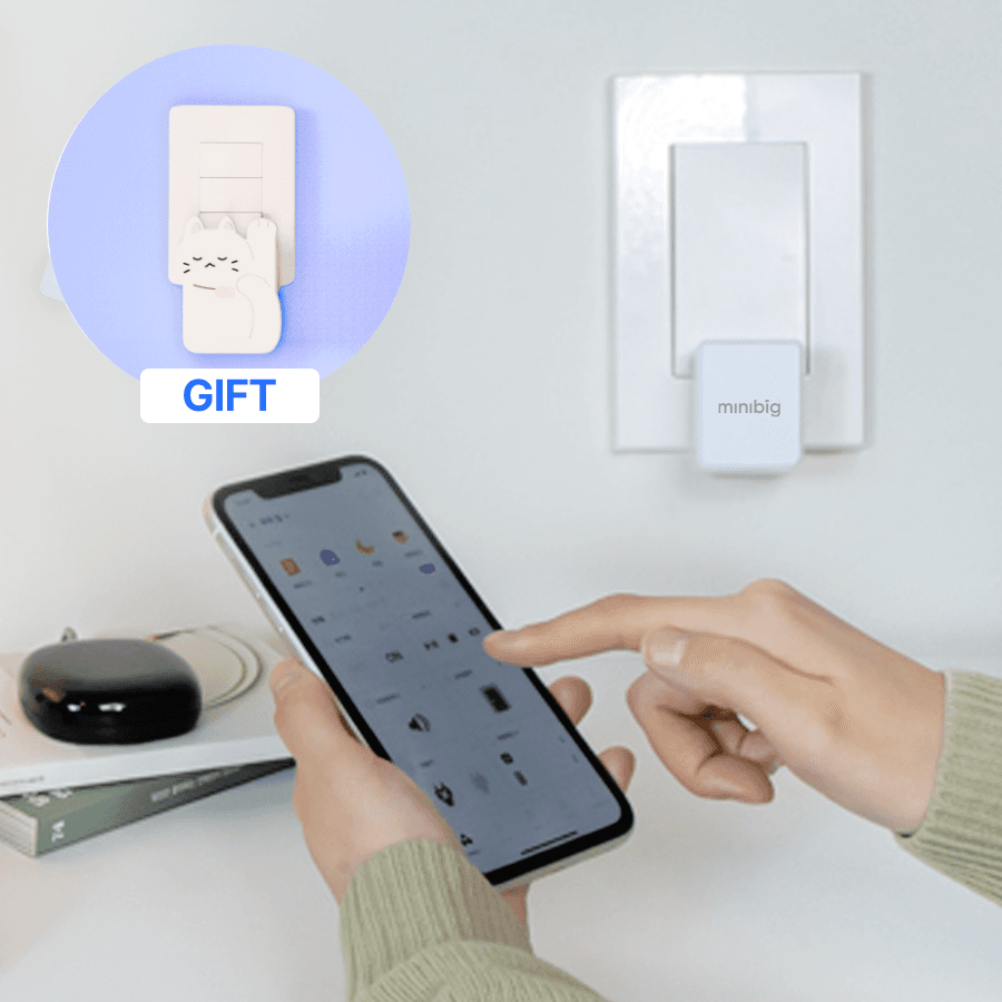 "멀리서 불끄기" 원격 스위치 푸시미니+ 기프트 세트 [+케이스 세트]