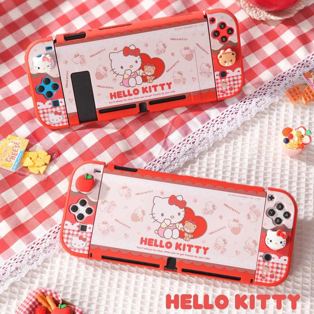 GeekShare x Sanrio Protective Case -Sanrio Friends - For Switch OLED / Hello Kitty
