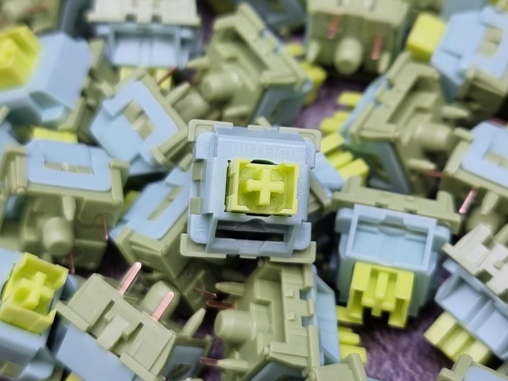 오테뮤 저소음 라임 V2 기계식 키보드 스위치 (10개)