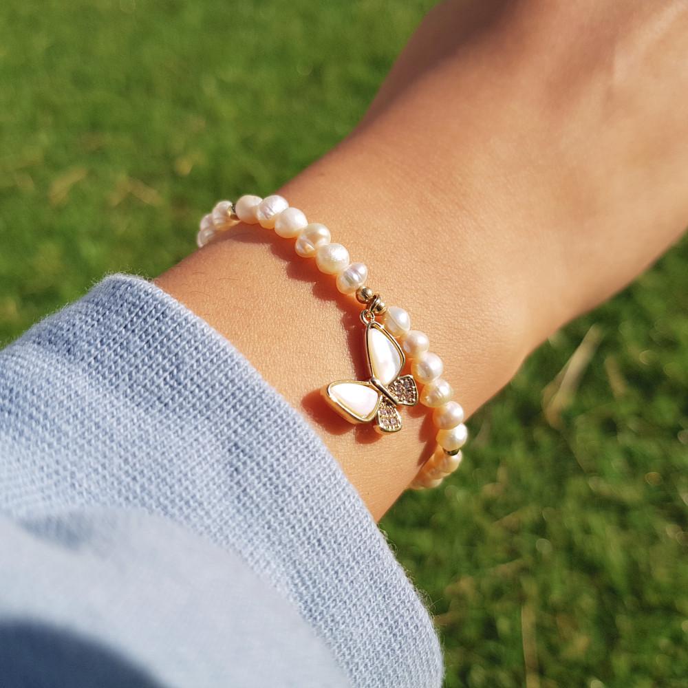 위안부 기부 후원 기억나비 천연 진주팔찌