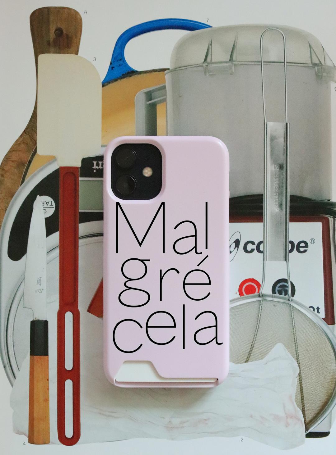 Logo hard card case (Berry)