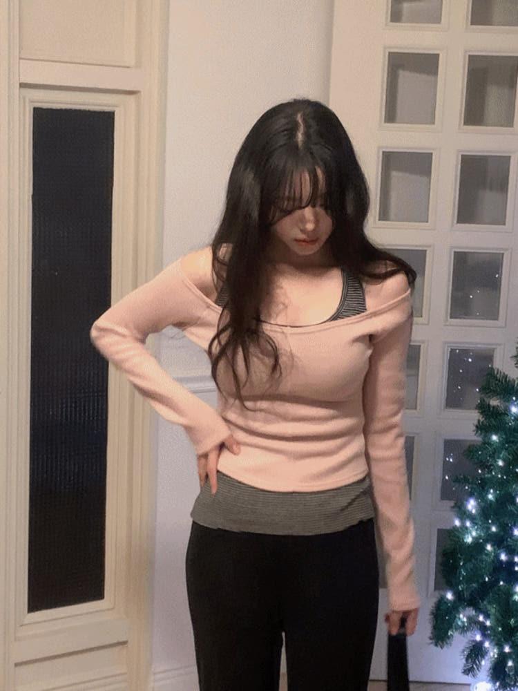 [기모브이넥티] Suzy winter tee