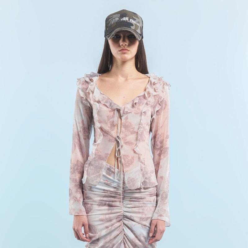 RUFFLE BLOUSE (FLOWER)