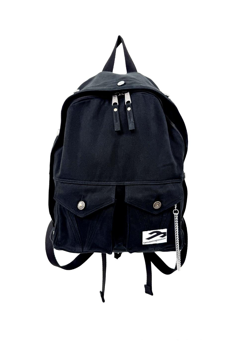 Trucker Jacket Backpack in Black