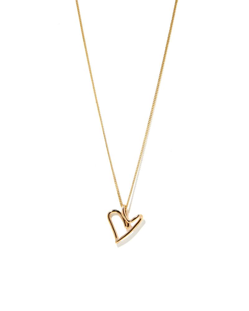 NEVER-ENDING SUMMER HEART GOLD NECKLACE