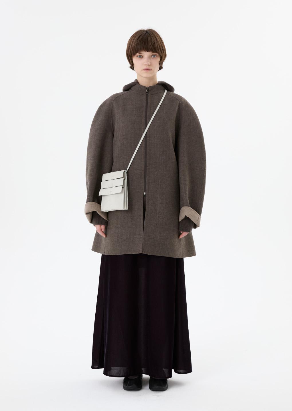 handmade raglan coat, brown