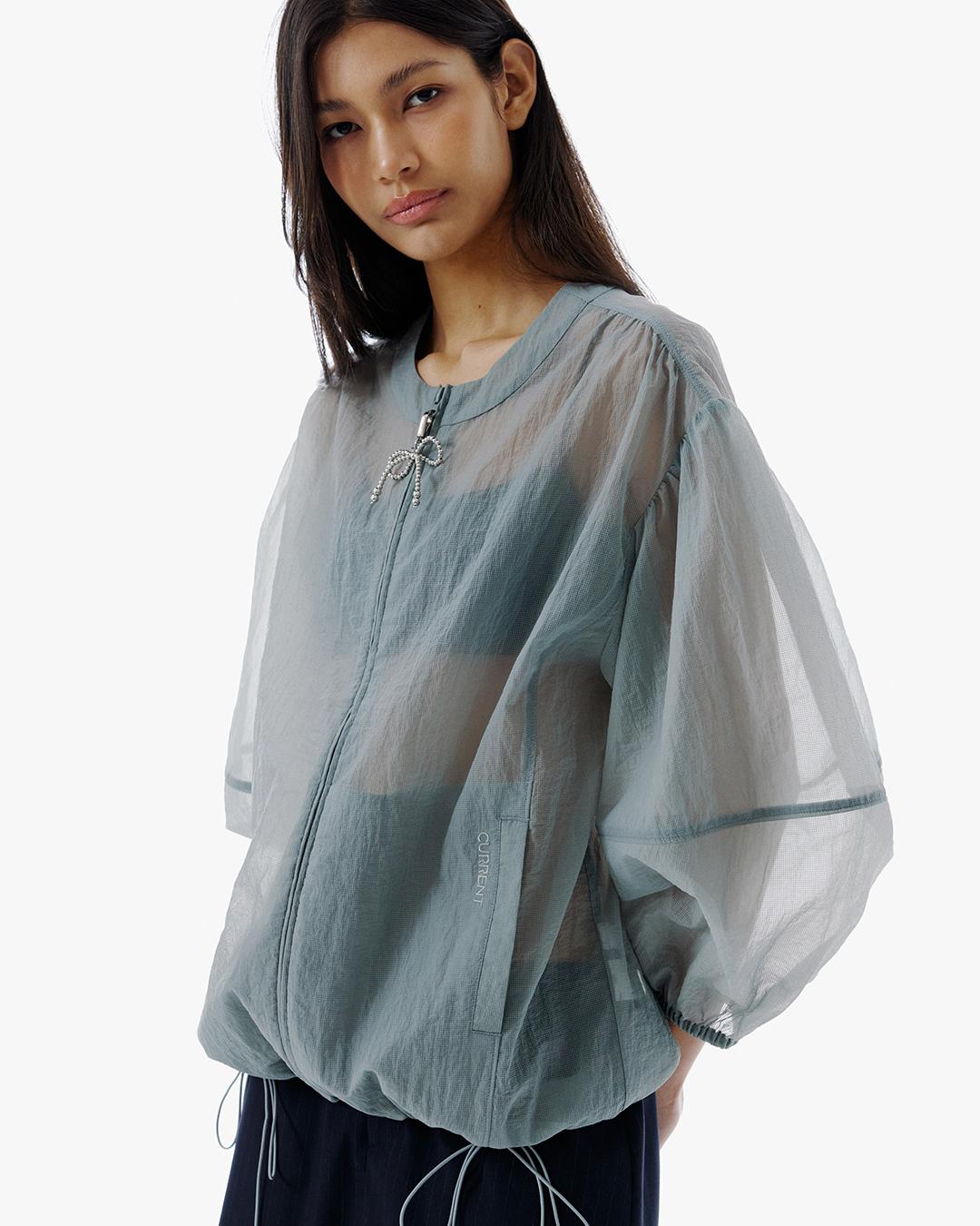 [인플루언서 PICK!] PUFF SLEEVE OVER JACKET [GRAY]