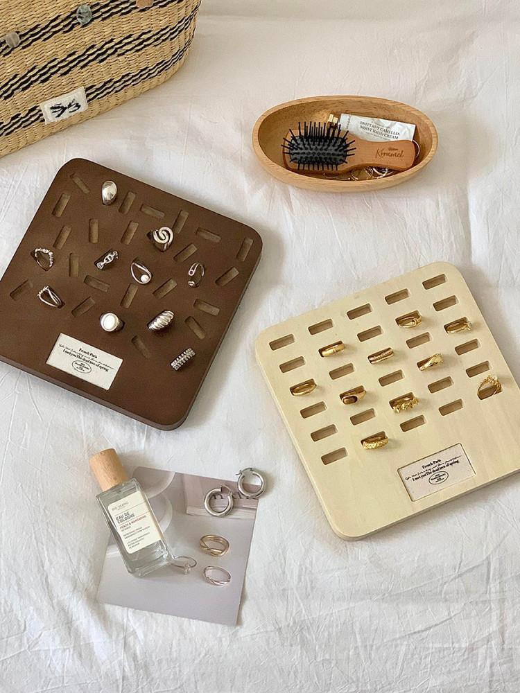 반지 트레이 보관함 우드