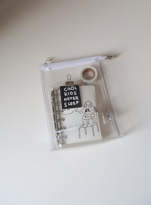 [PVC 파우치] 클리어 지퍼 포켓