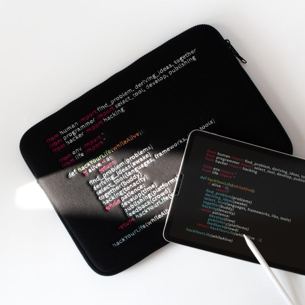 Hack Your Life 개발자 노트북 파우치
