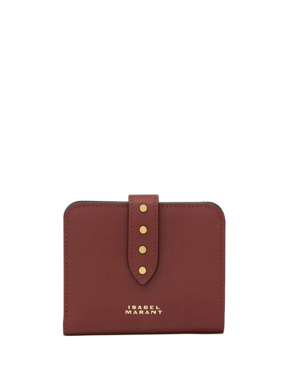 ISABEL MARANT logo-print Wallet  | Red | FARFETCH KR