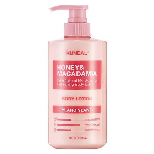 쿤달 허니 앤 마카다미아 퓨어 바디로션 일랑일랑향, 500ml, 1개