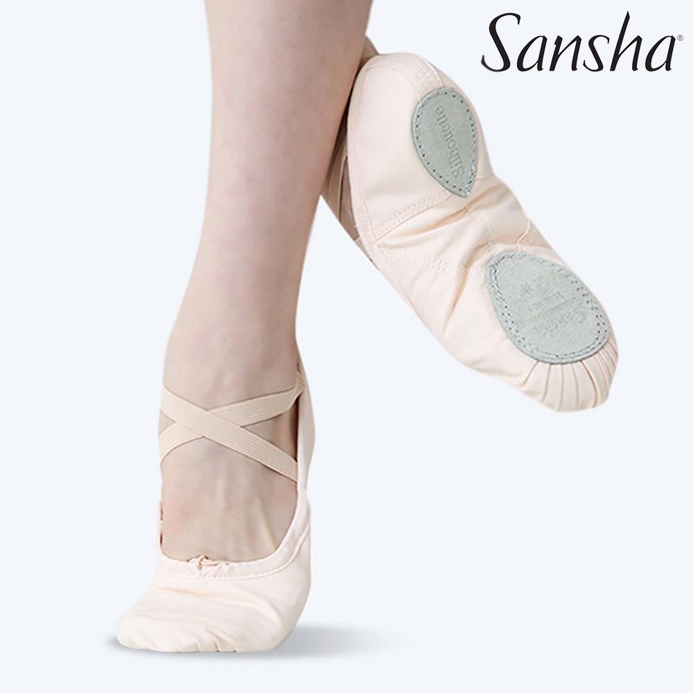 발롱 3AC 산샤 수입 성인 무용 연습 천 발레 슈즈