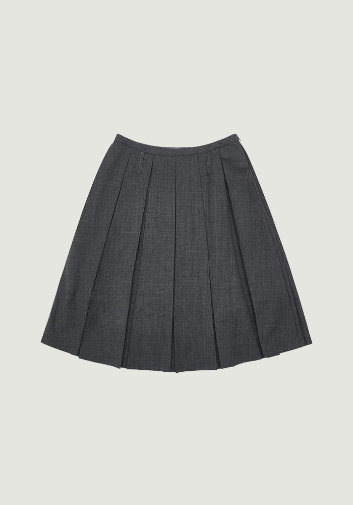PEYTON SOLID PLEATS SKIRT