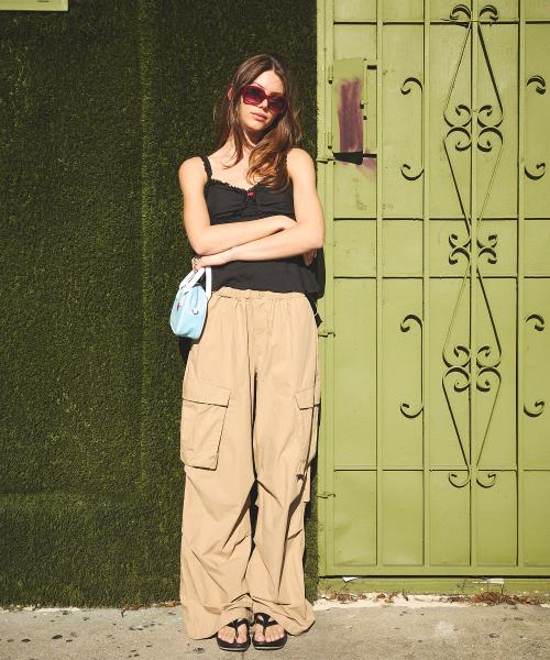 [BEST SELLER] PARACHUTE CARGO PANTS BEIGE