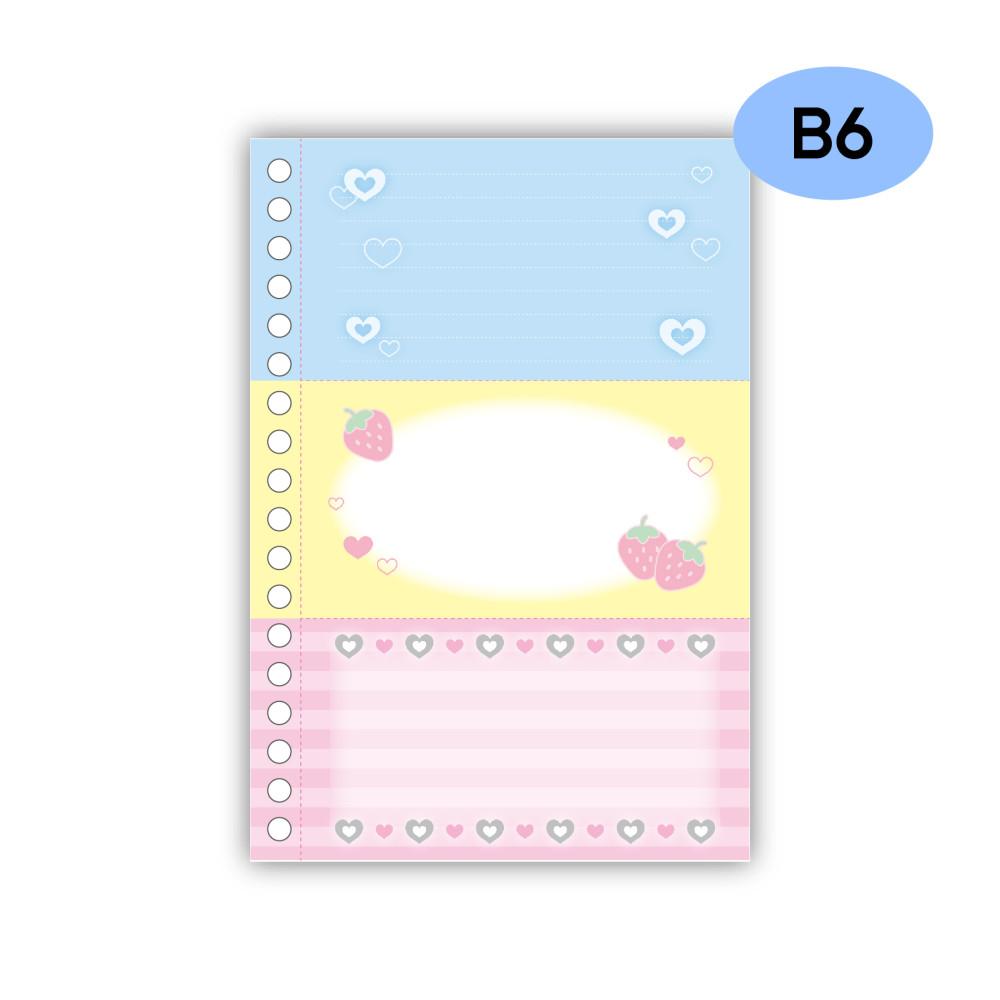 [어피스오브띵즈] 스크랩북 속지 - 딸기 메모 속지(30장)