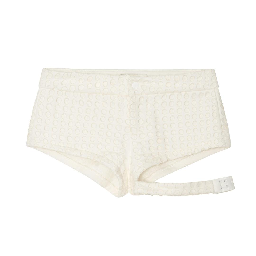 Strap micro shorts (Ivory)