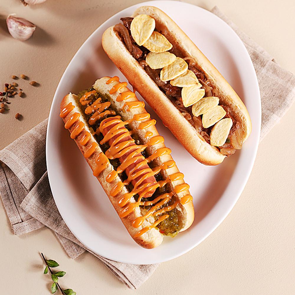 빈트 비건 핫도그 치폴레맛/스테이크맛 4팩 식물성대체육 채식요리 아이간식