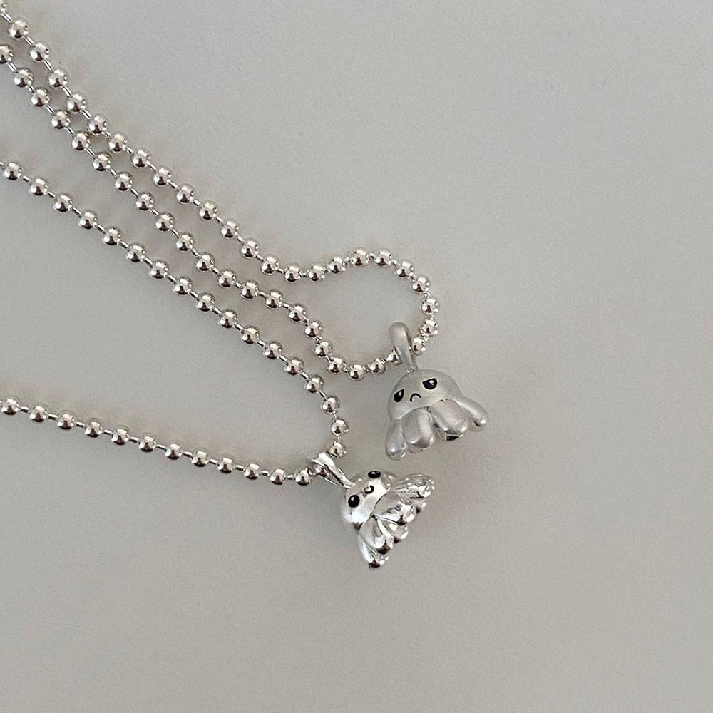 [무너무] 각인 925실버 여자친구 데일리 선물 귀여운 은목걸이