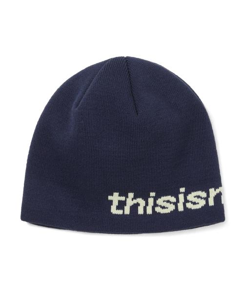 SP-Logo No Cuff Beanie Navy