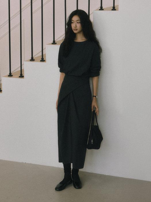 DERPI TWIST STRAP DRESS_DEEP NAVY