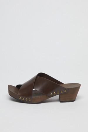 [Archivepke x Ribbonbit] Strap clog(Brown)