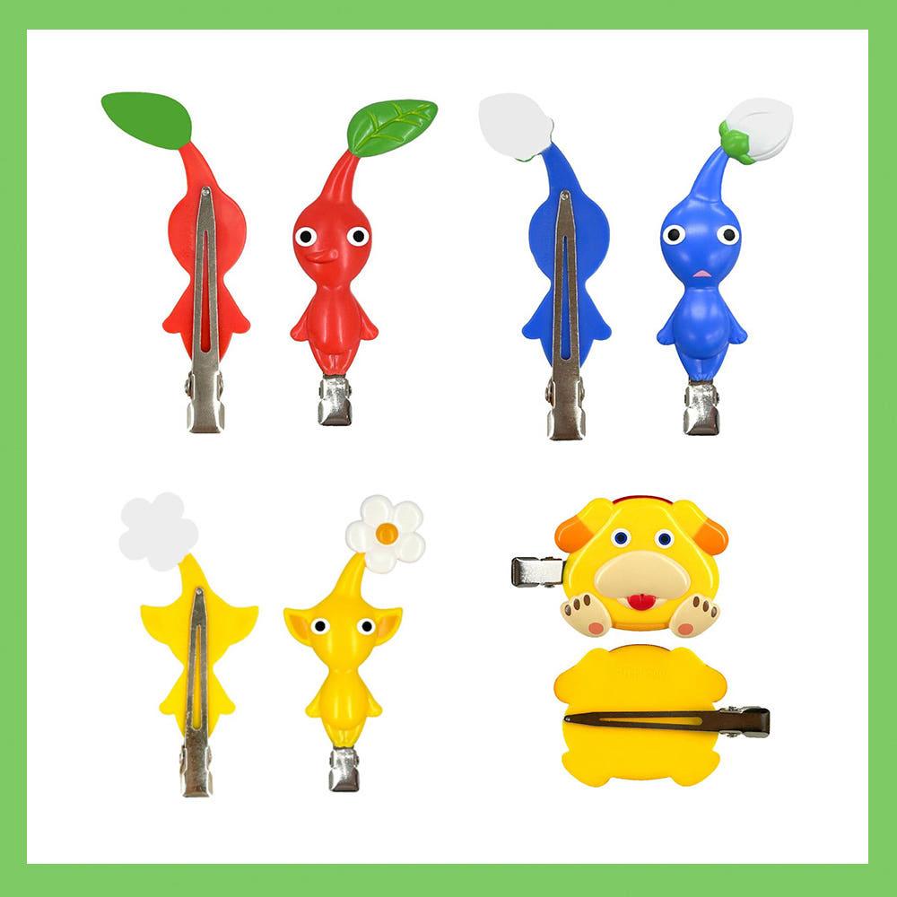 닌텐도 피크민 머리 헤어 핀 집게