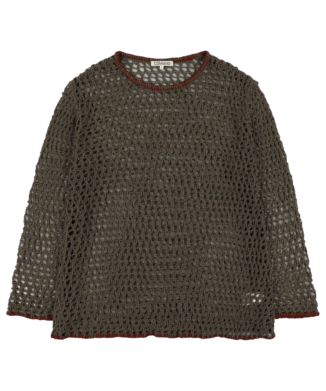 HOLE KNIT BROWN