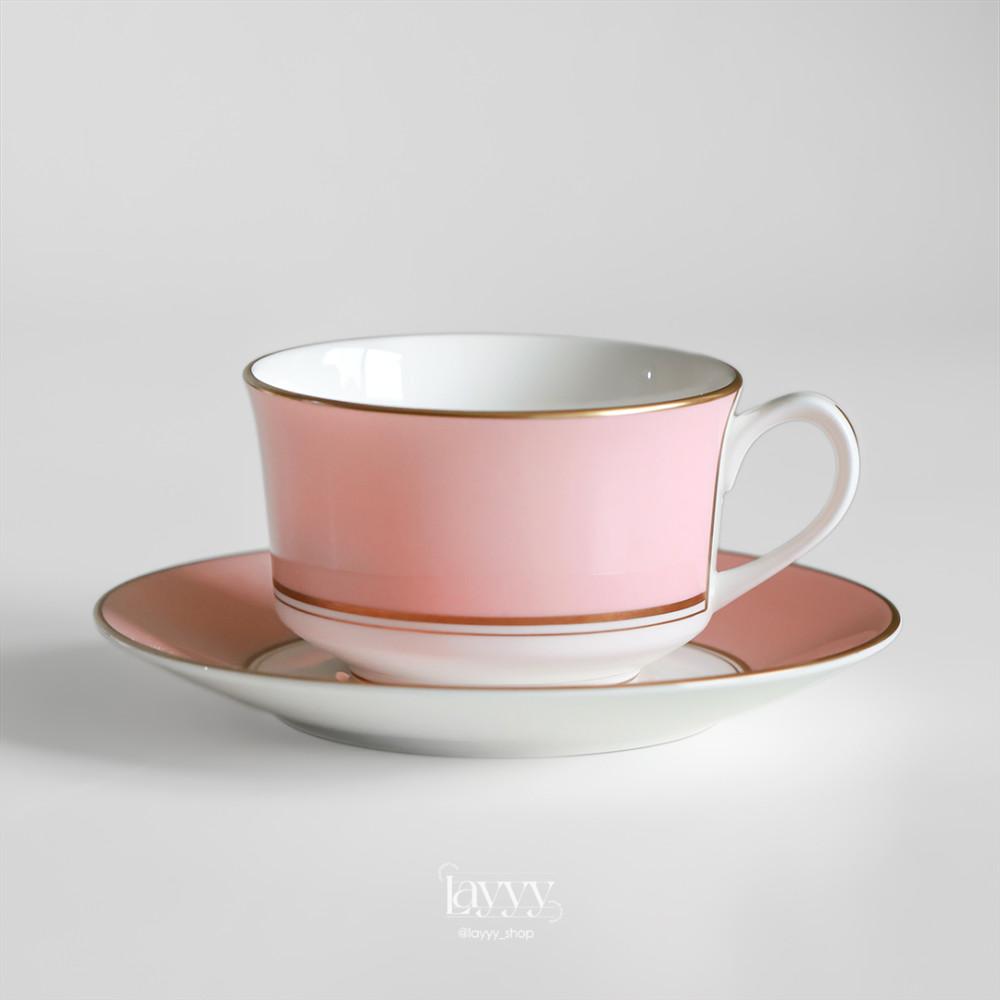 로얄 우스터 벤추라 로즈 컵앤소서 빈티지 핑크 찻잔 세트