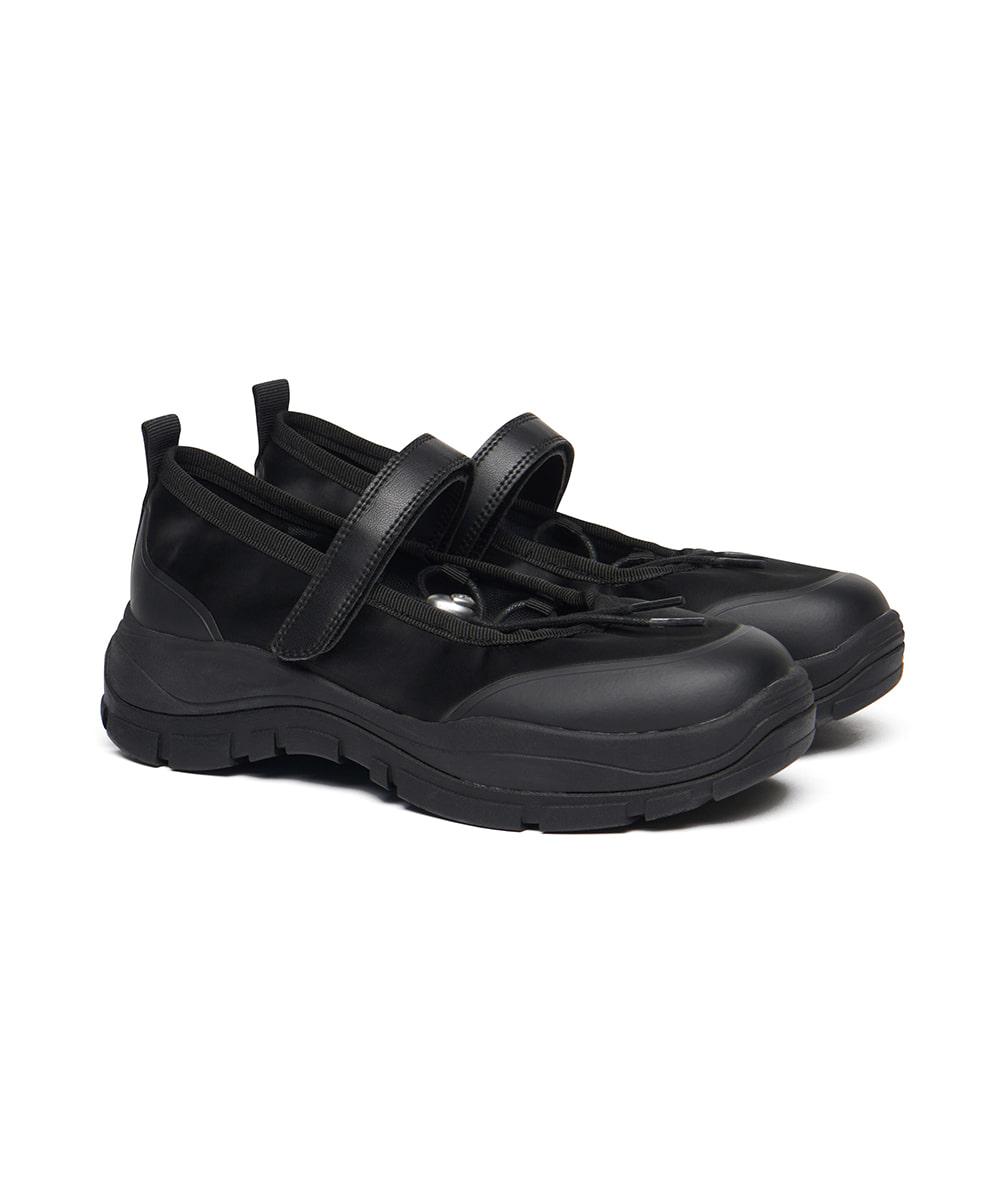 FLATFORM STRING MARYJANES - BLACK