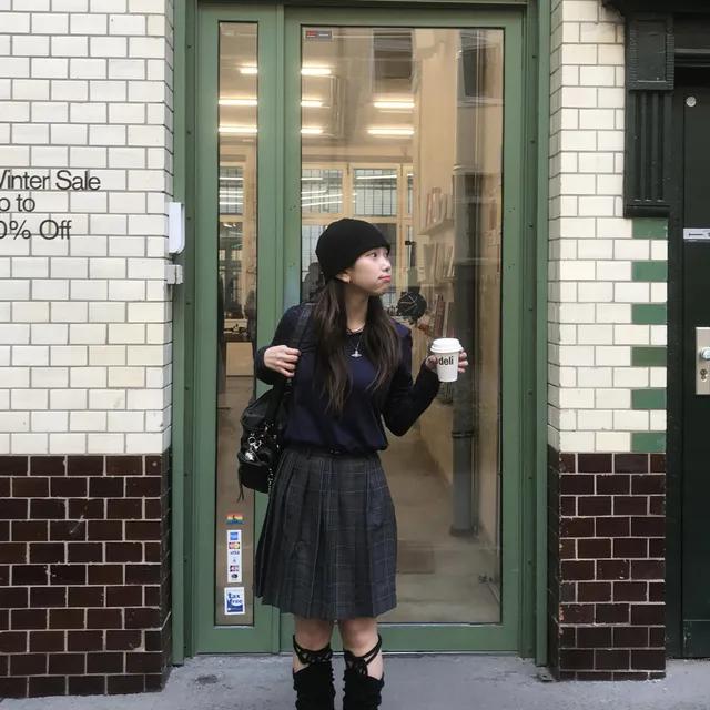 (가을신상)체크플리츠스커트