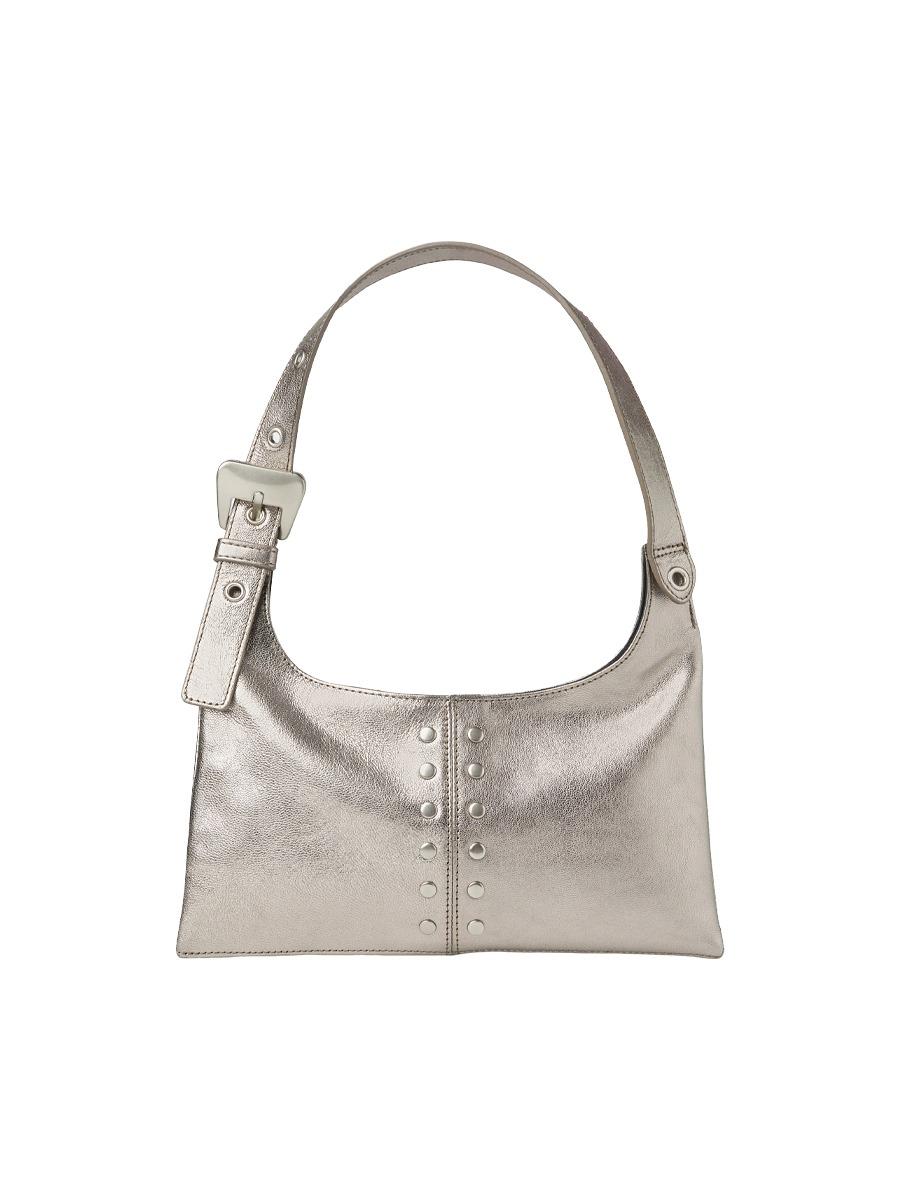 City Flat Shoulder Bag (Silver)