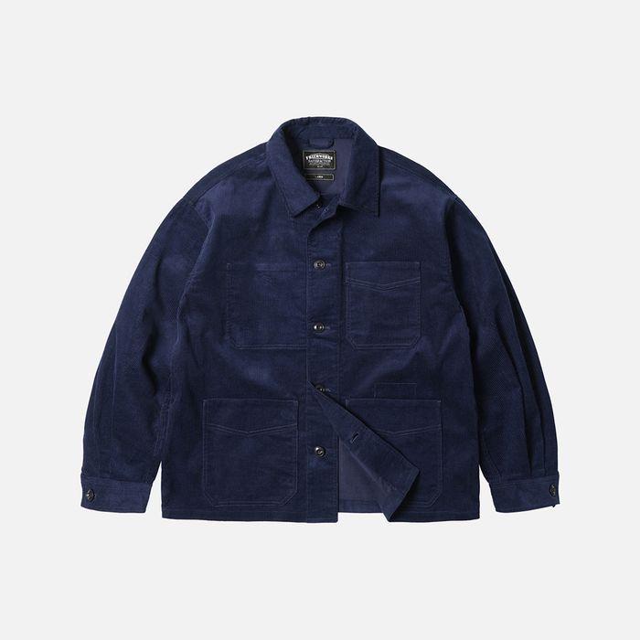 Corduroy french work jacket _ navy
