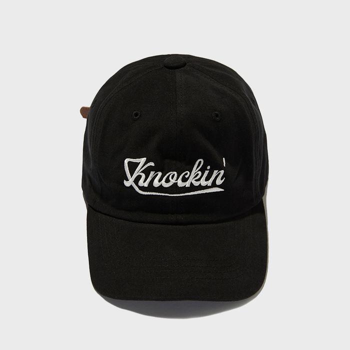 KNOCKIN LOGO B.B CAP BLACK