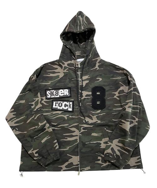 Patchwork Camouflage Sweat Hood Zip-Up ((multi))