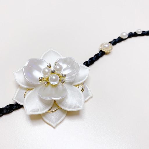 연꽃 배씨 댕기 머리띠