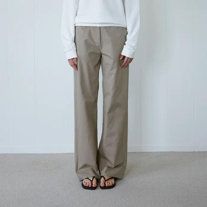 Bio straight pants (dark beige)