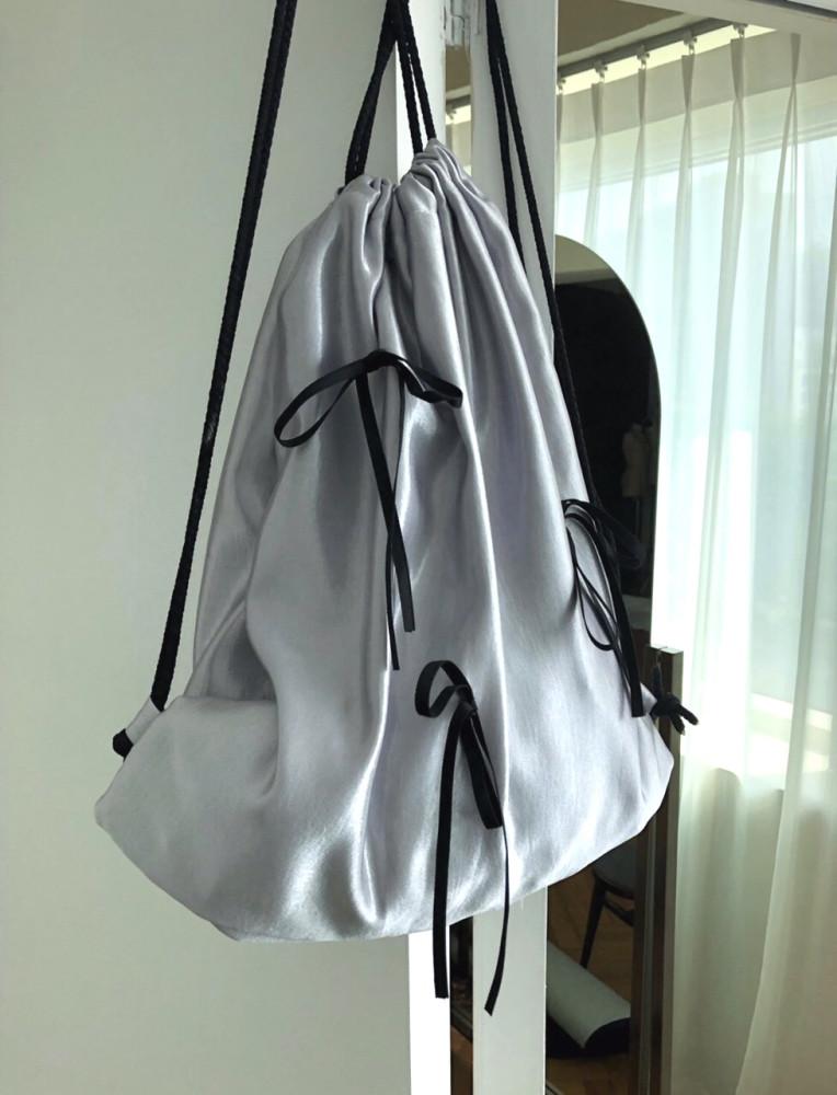 [히피디피] silk ribbon bag (2color)
