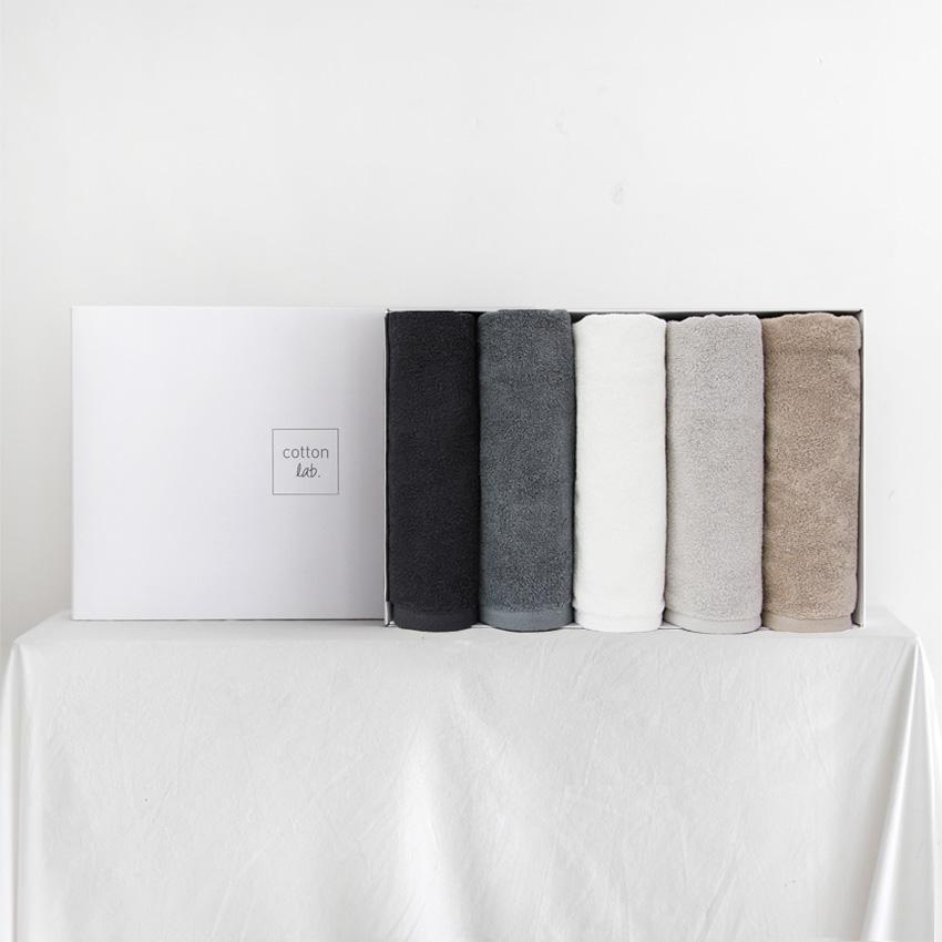 코튼랩 30수 호텔수건 170g 5매 선물세트