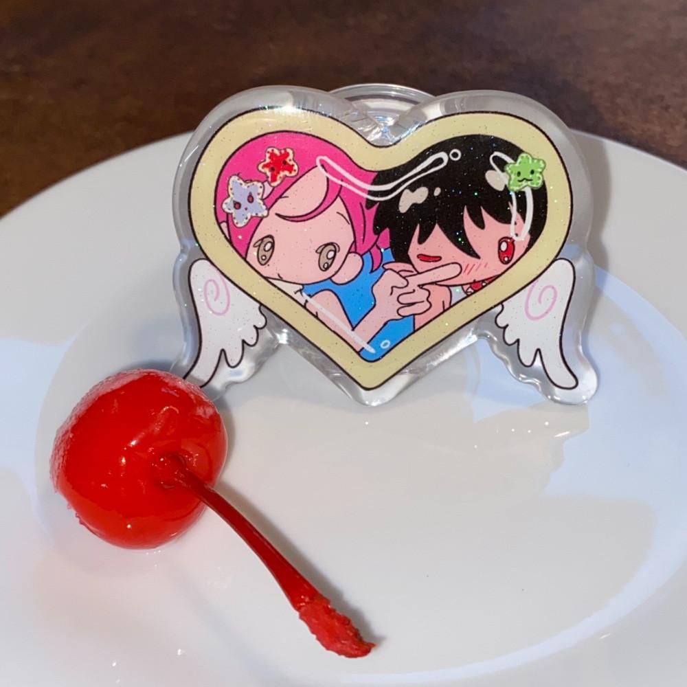 샵베흐 레트로 하나의 사랑 하트 핸드폰 그립톡