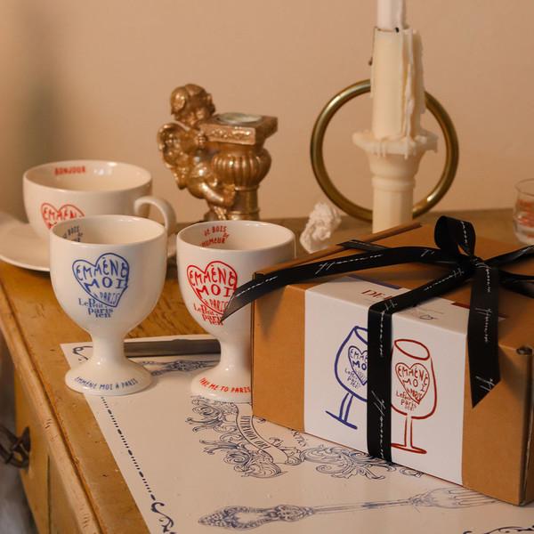 De paris wine glass SET