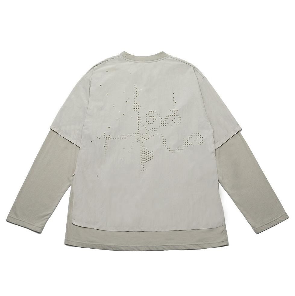 layered punching long sleeve