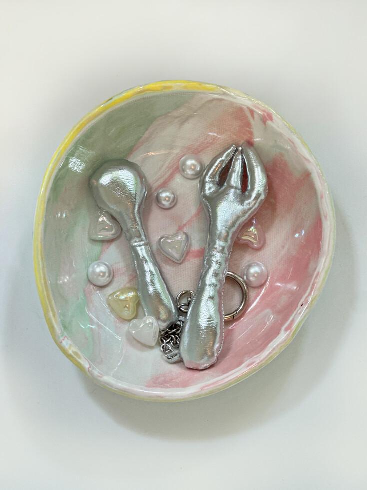 포크락 키링 (Enjoy ur lunch) Keyring