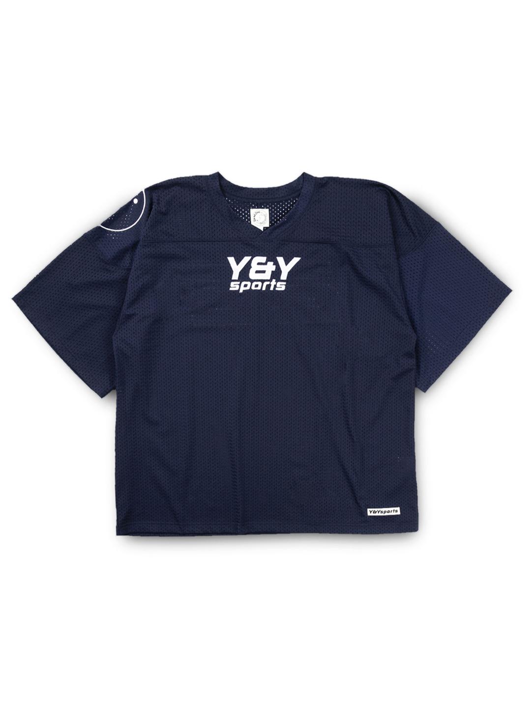 [Yin and Yang] SPORTS MESH T-SHIRT (NAVY)