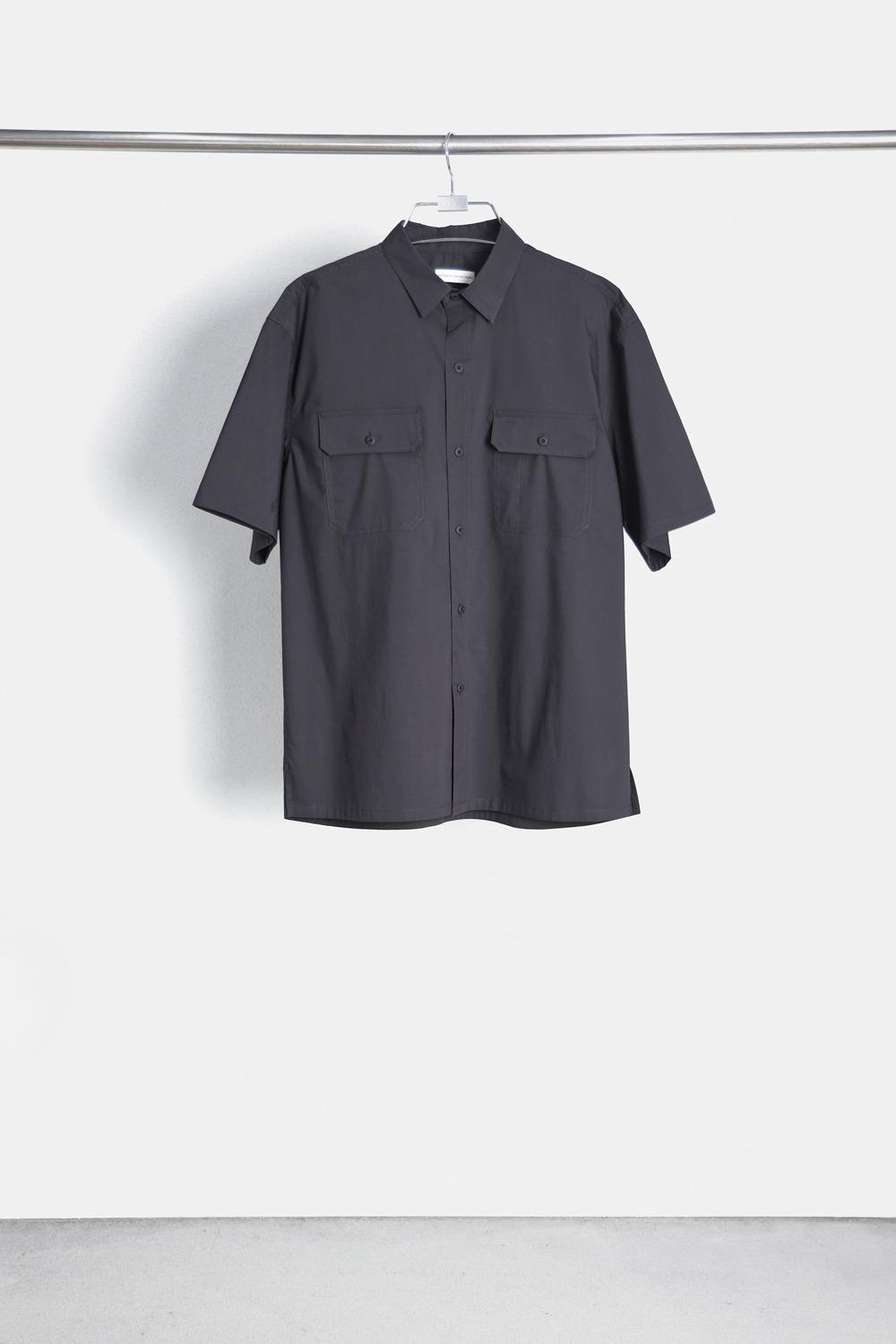 Half Over Shirts - Charcoal Black