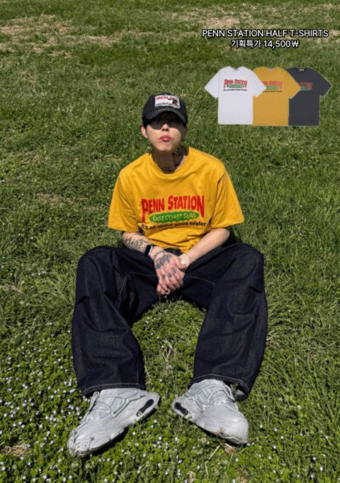 (기획) Penn Station Half T-shirts 3C