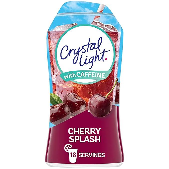 Crystal Light Liquid Cherry Splash Energy Drink Mix with Caffeine (1.62 oz Bottle)